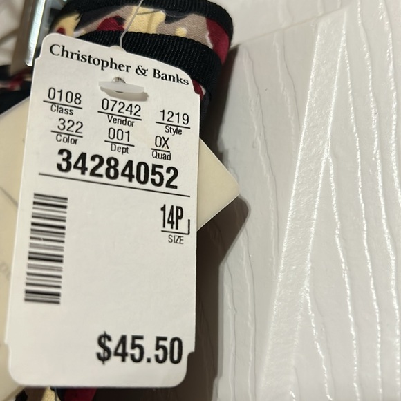 Christopher&Banks petite floral skirts size14p NWT - Picture 7 of 7